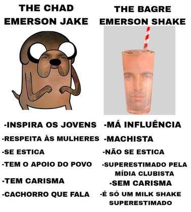 Bombou na web: duelo entre Emerson Shake e Emerson Jake rendeu enxurrada de memes nas redes sociais.
