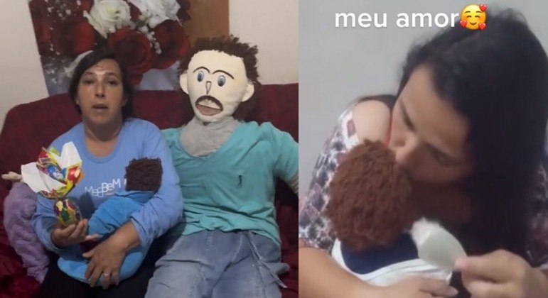 Família espera uma segunda criança de pano, que Meirivone sente que será uma menina