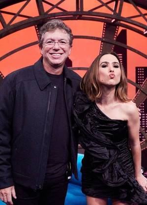 Boninho e Tata Werneck em "Lady Night"