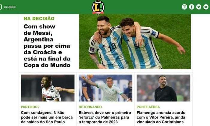 Bônus: No Brasil, o LANCE! contou um pouco da história do jogo e seguiu com tudo na cobertura da competição.