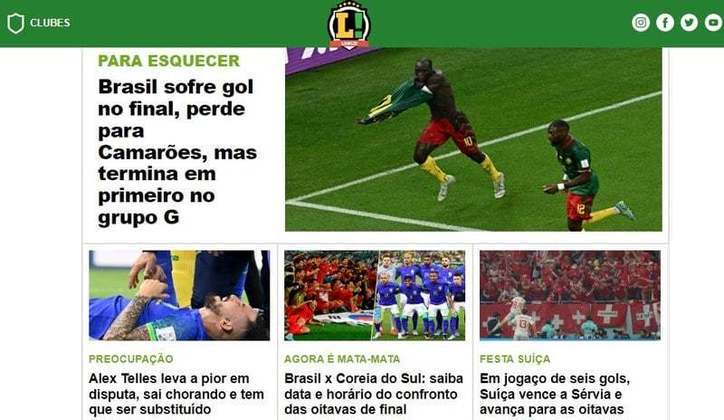 Bônus: No Brasil, o LANCE! fez uma cobertura completa da Seleção Brasileira e segue apurando informações do Brasil e da Copa do Mundo.