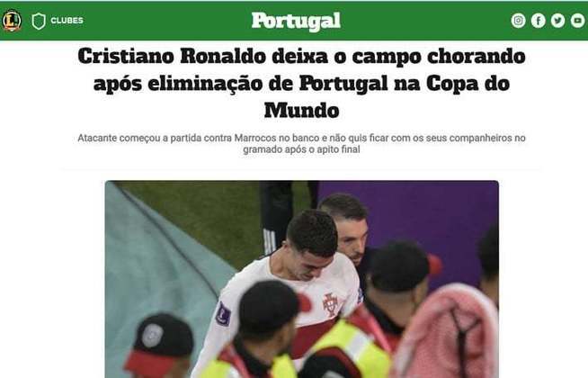 Bônus: No Brasil, o LANCE! também deu destaque para as lágrimas do Cristiano Ronaldo.