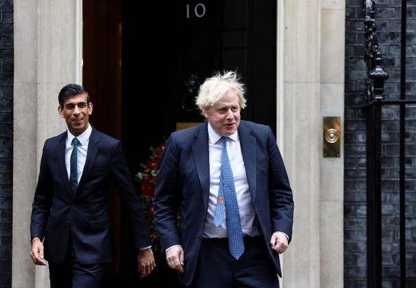Boris Johnson e Rishi Sunak