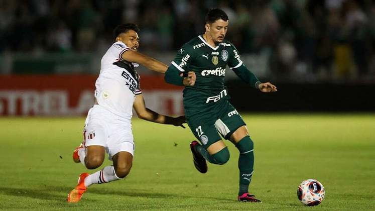 Botafogo SP 0 x 1 Palmeiras - 2ª rodada da fase de grupos - 19/1/2023 - Estádio Santa Cruz - Gol: Raphael Veiga