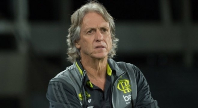 Jorge Jesus no Estádio Nilton Santos (Foto: Alexandre Vidal / Flamengo)