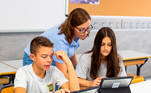 Las clases híbridas incluyen el aprendizaje presencial y en línea.Foto cedida por Brains International Schools.


