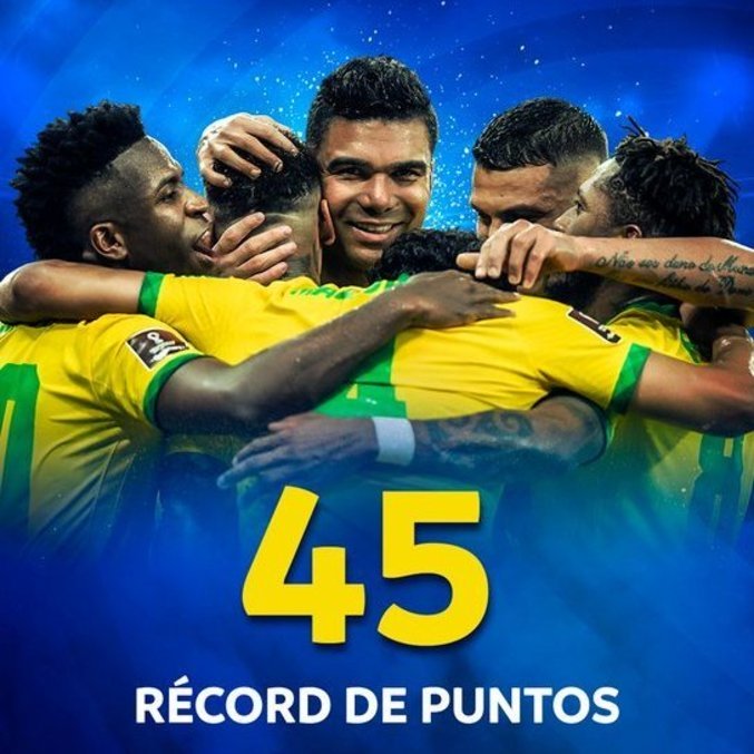 Brasil, o recorde de pontos nas Eliminatórias da América do Sul