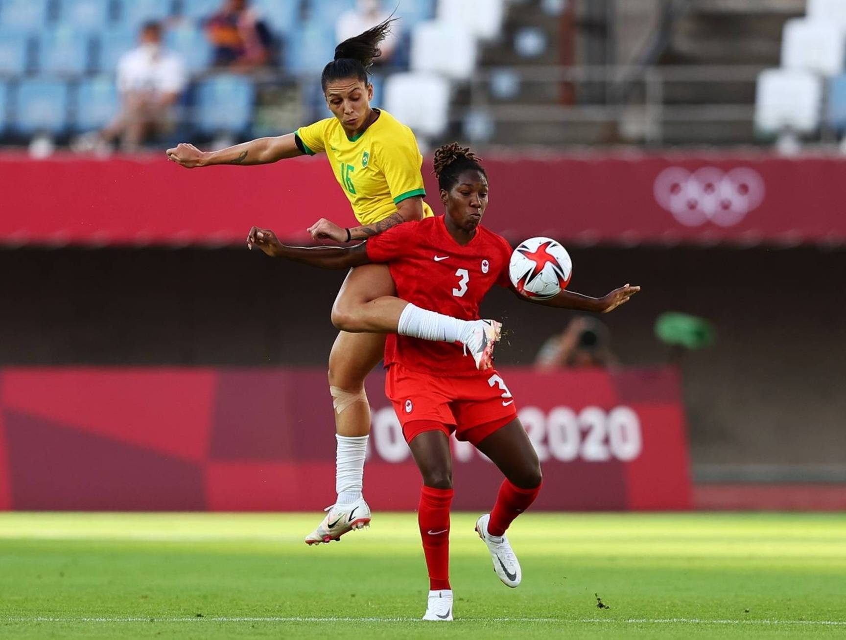 Fotos: Brasil enfrenta Canadá pelas quartas no futebol ...