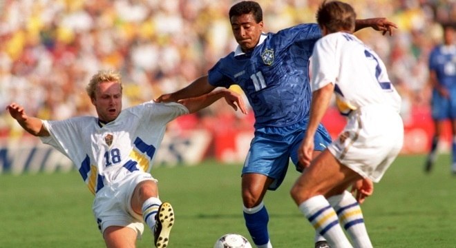 O último jogo com a Suécia em Copas foi em 1994, com vitória brasileira por 1 a 0