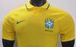 Brasil (grupo G): camisa 1 (vazada na internet) / fornecedora: Nike