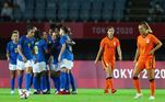 Brasil e Holanda empataram em 3 a 3, na manhã deste sábado (24), e adiaram a chance de classificação para as quartas de finais do futebol feminino dos Jogos Olímpicos Tóquio 2020 