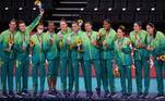Seleção brasileira feminina de vôlei ficou com a medalha de prata