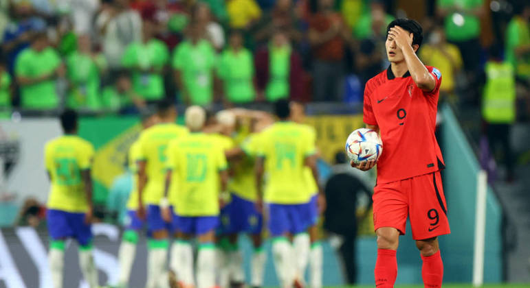 Cho Gue-sung fica desolado com o passeio brasileiro nas oitavas de final da Copa do Mundo