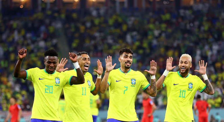 Goleada diante da Coreia do Sul classificou Brasil para quartas de final contra a Croácia