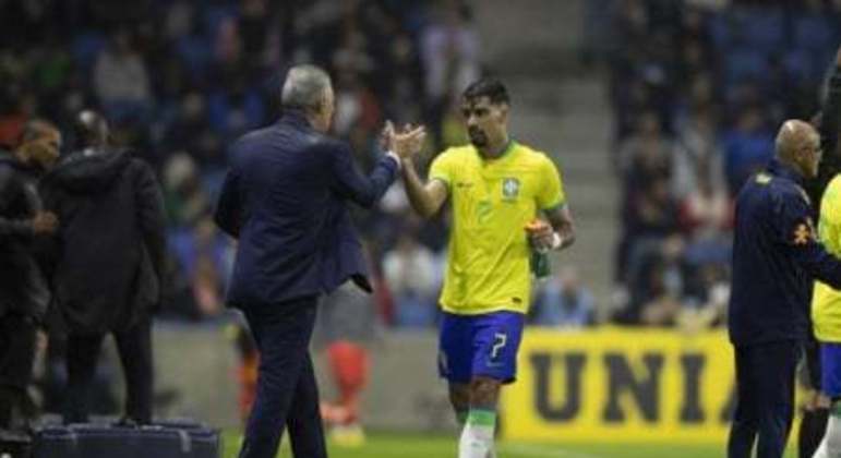 Brasil x Gana - Brasil - Lucas Paquetá e Tite