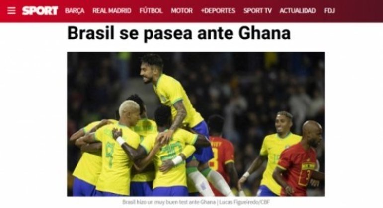 Brasil x Gana - Jornal "Sport"