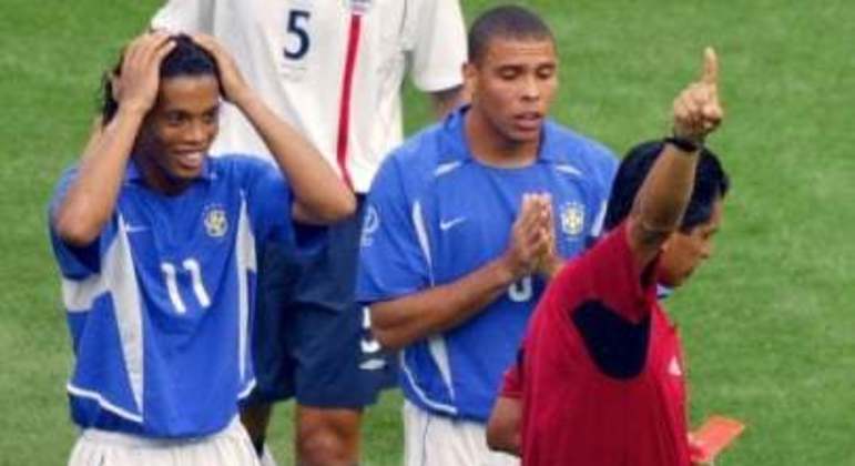 Brasil x Inglaterra - Copa do Mundo de 2002 - Ronaldinho Gaúcho e Ronaldo Fenômeno