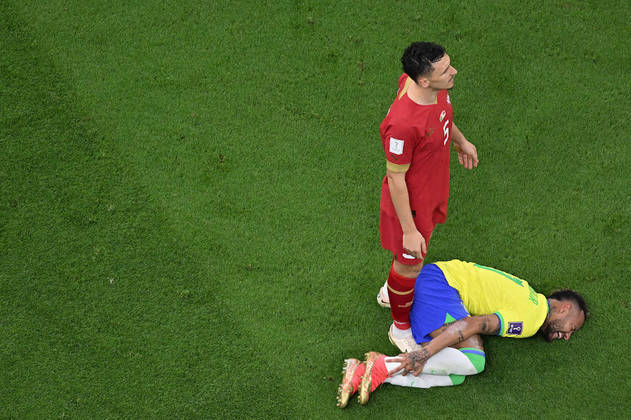 Brasil x Sérvia, Copa do Mundo 2022, lesão Neymar