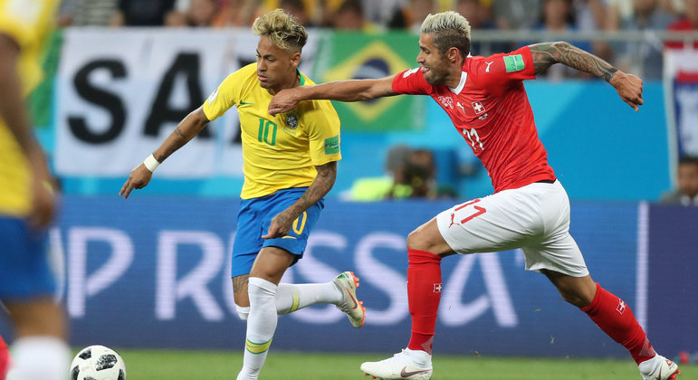 Em 2018, Brasil empatou em 1 a 1 com a Suíça na estreia da Copa da Rússia
