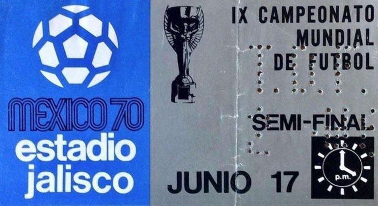 O ingresso da semifinal em que o Brasil superou o Uruguai por 3 X 1