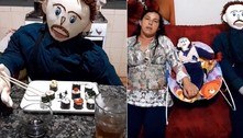 Brasileira casada com boneco de pano revela quem grava os vídeos da família