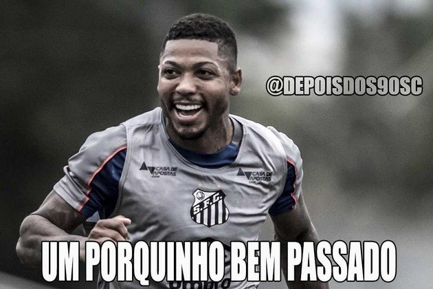 Brasileirão 2019 (09/10/2019): pelo returno, o resultado foi diferente. O Santos venceu por 2 a 0 e quem festejou foi o torcedor do Peixe.