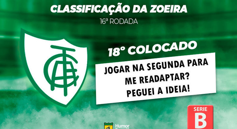 Brasileirão: a Classificação da Zoeira do Humor Esportivo após os jogos da 16ª rodada
