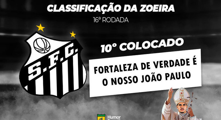 Brasileirão: a Classificação da Zoeira do Humor Esportivo após os jogos da 16ª rodada