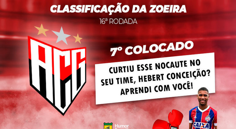 Brasileirão: a Classificação da Zoeira do Humor Esportivo após os jogos da 16ª rodada