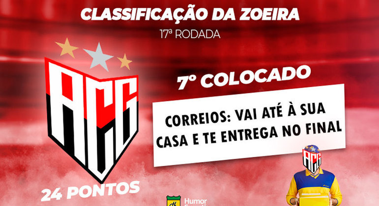 Brasileirão: a Classificação da Zoeira do Humor Esportivo após os jogos da 17ª rodada