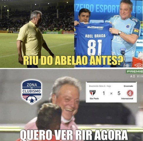 Memes Sao Paulo E Atropelado Pelo Inter E Vira Piada Na Web Lance R7 Futebol