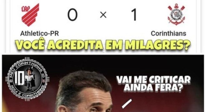 Torcida cria memes de Vagner Mancini para comemorar vitória do