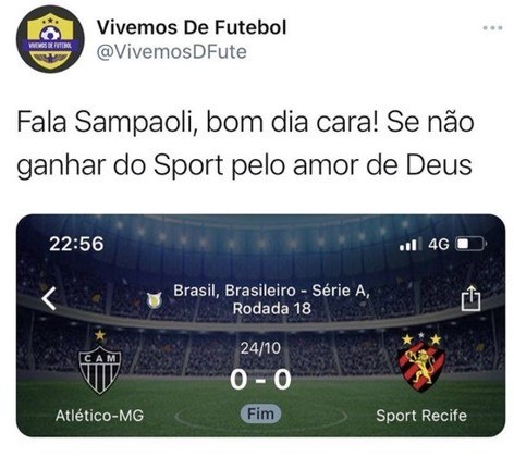 Brasileirão: os melhores memes de Atlético-MG 0 x 0 Sport