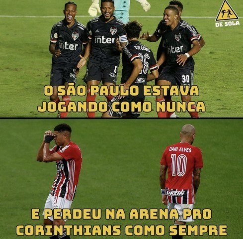 OS MELHORES MEMES DE SÃO PAULO 1 X 0 CORINTHIANS