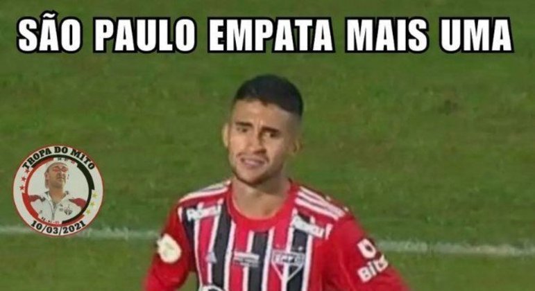 São Paulo Empate Clube? Torcedores fazem memes após novo empate do