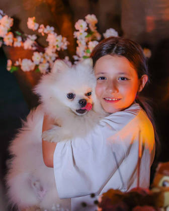 Na foto, Giovanna, que completou 10 anos de idade