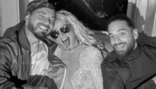Britney Spears curte noite com Maluma e J Balvin, e fãs pedem por parceria musical: 'Iria quebrar tudo'