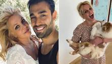 Em meio ao divórcio, Britney Spears e Sam Asghari fazem acordo sobre guarda dos cachorros 