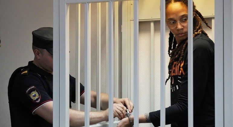 Brittney Griner foi presa na Rússia em agosto deste ano, por porte de drogas