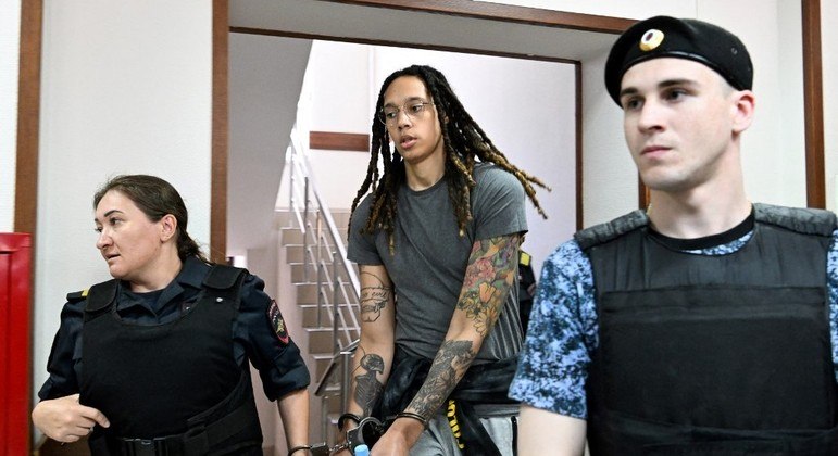 Jogadora de basquete Brittney Griner foi presa em fevereiro na Rússia