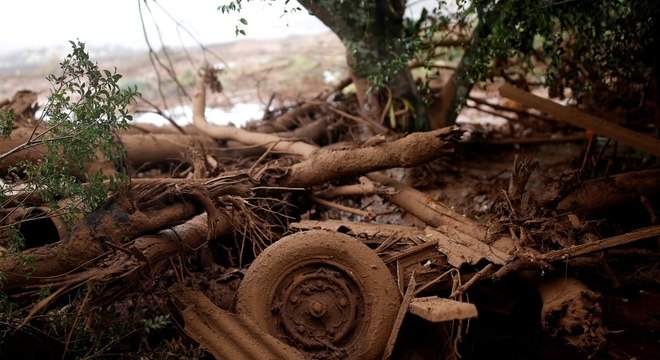 Um dos locais afetados pela lama após rompimento da barragem em Brumadinho