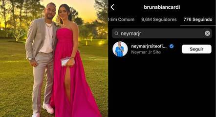Bruna Biancardi deixa de seguir Neymar no Instagram 