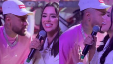 Bruna Biancardi e Neymar cantam em karaokê de chá revelação após polêmicas de traição