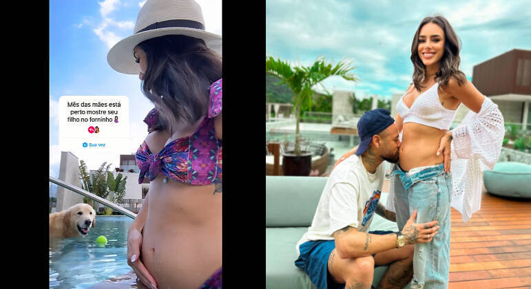 Bruna Biancardi e o filho com Neymar "no forninho"