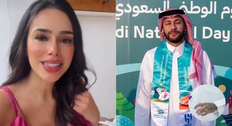 Bruna Biancardi e Neymar aparecem sem anel de compromisso