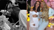 Bruna Biancardi mostra fotos da festa de aniversário organizada por Neymar e a cunhada Rafaella
