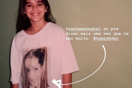 Marquezine e a estampa com Sasha