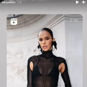 Kanye postou foto de Bruna na rede social dele