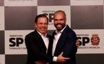 Dois anos depois, novamente se licenciou do cargo que ocupava: desta vez, para assumir a candidatura � vice-prefeitura de S�o Paulo (SP) na chapa de Jo�o Doria