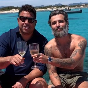 Ronaldo e Gagliasso na Espanha